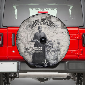 Mary Fields Christmas Spare Tire Cover Stagecoach Mary Vintage Western Map Mail Carrier
