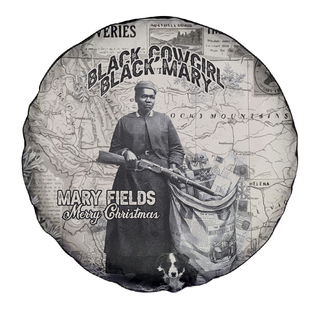 Mary Fields Christmas Spare Tire Cover Stagecoach Mary Vintage Western Map Mail Carrier