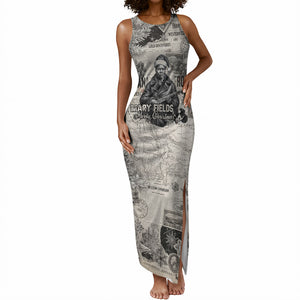 Mary Fields Christmas Tank Maxi Dress Stagecoach Mary Vintage Western Map Mail Carrier