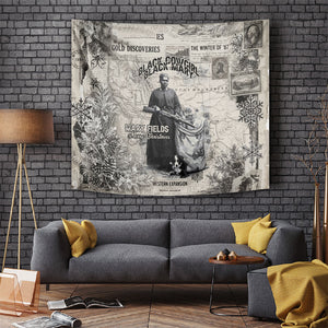 Mary Fields Christmas Tapestry Stagecoach Mary Vintage Western Map Mail Carrier