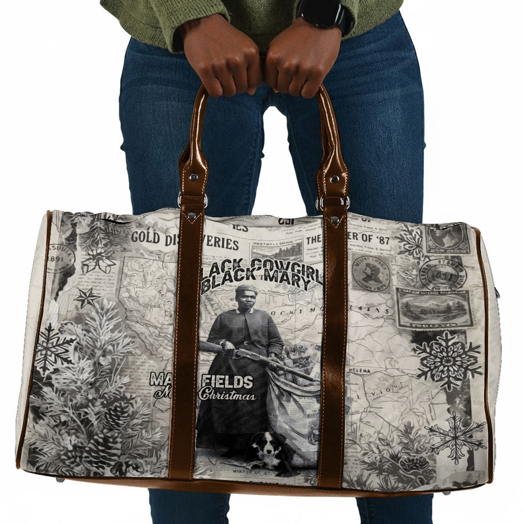 Mary Fields Christmas Travel Bag Stagecoach Mary Vintage Western Map Mail Carrier