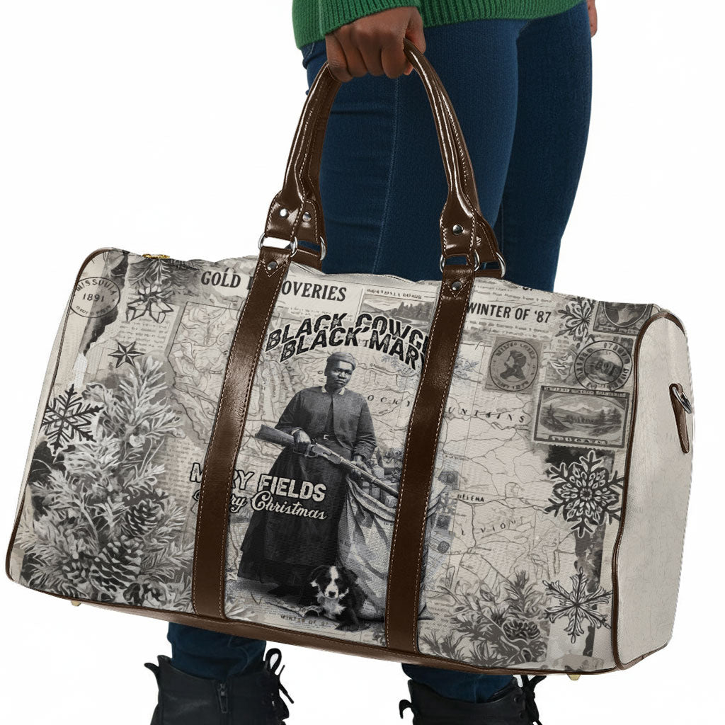 Mary Fields Christmas Travel Bag Stagecoach Mary Vintage Western Map Mail Carrier
