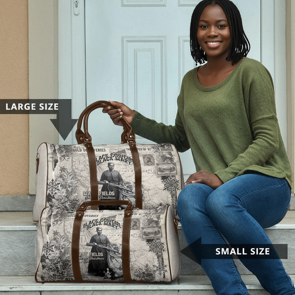 Mary Fields Christmas Travel Bag Stagecoach Mary Vintage Western Map Mail Carrier