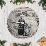 Mary Fields Christmas Tree Skirt Stagecoach Mary Vintage Western Map Mail Carrier