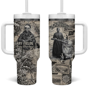 Mary Fields Christmas Tumbler With Handle Stagecoach Mary Vintage Western Map Mail Carrier