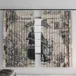 Mary Fields Christmas Window Curtain Stagecoach Mary Vintage Western Map Mail Carrier