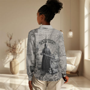 Mary Fields Christmas Women Casual Shirt Stagecoach Mary Vintage Western Map Mail Carrier
