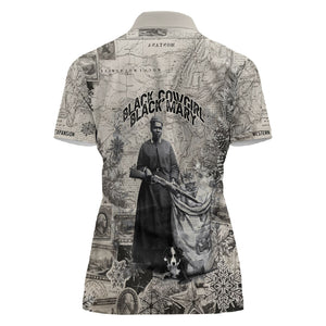 Mary Fields Christmas Women Polo Shirt Stagecoach Mary Vintage Western Map Mail Carrier