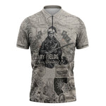 Mary Fields Christmas Zipper Polo Shirt Stagecoach Mary Vintage Western Map Mail Carrier