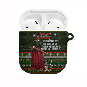Stagecoach Mary Fields Christmas AirPods Case Old West Pioneer Vintage Holiday Art