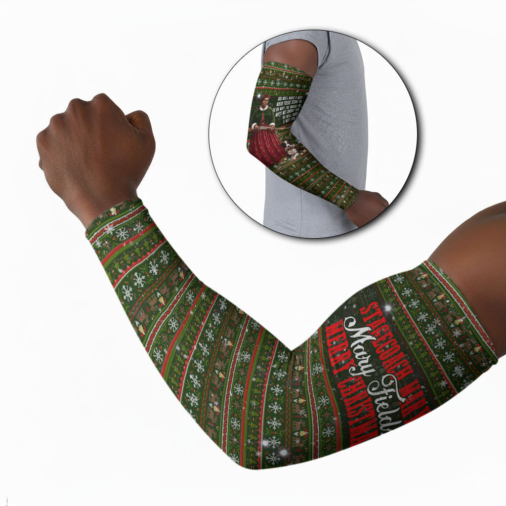 Stagecoach Mary Fields Christmas Arm Sleeves Old West Pioneer Vintage Holiday Art