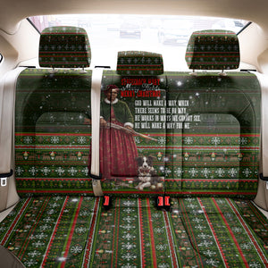 Stagecoach Mary Fields Christmas Back Car Seat Cover Old West Pioneer Vintage Holiday Art