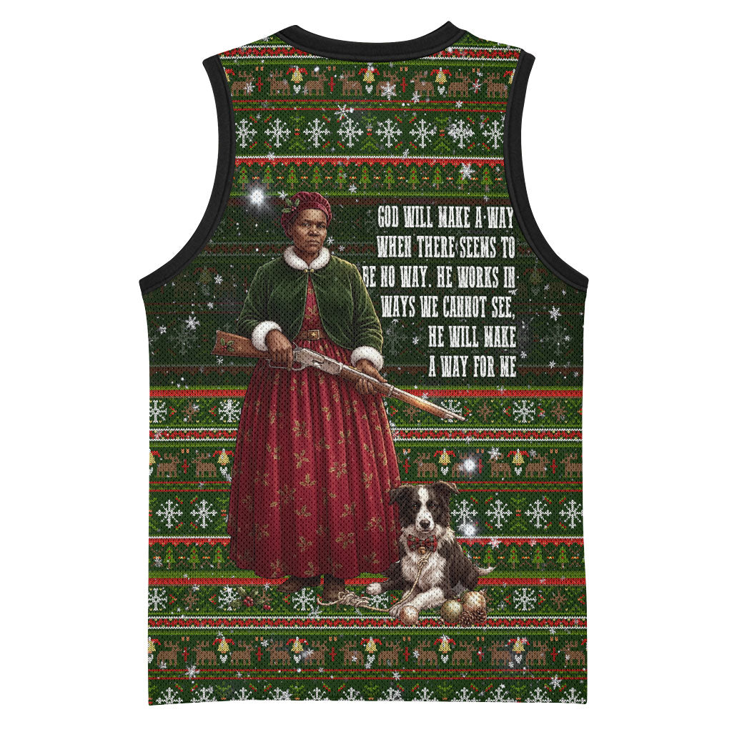 Stagecoach Mary Fields Christmas Basketball Jersey Old West Pioneer Vintage Holiday Art
