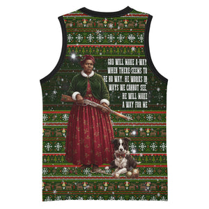 Stagecoach Mary Fields Christmas Basketball Jersey Old West Pioneer Vintage Holiday Art