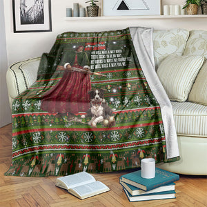 Stagecoach Mary Fields Christmas Blanket Old West Pioneer Vintage Holiday Art