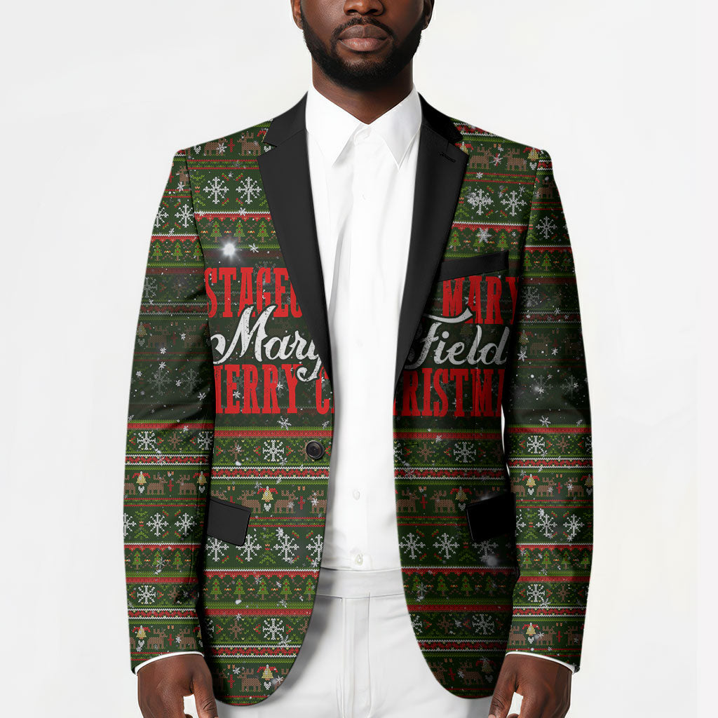 Stagecoach Mary Fields Christmas Blazer Old West Pioneer Vintage Holiday Art