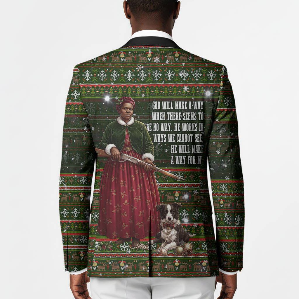 Stagecoach Mary Fields Christmas Blazer Old West Pioneer Vintage Holiday Art