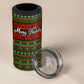 Stagecoach Mary Fields Christmas 4 in 1 Can Cooler Tumbler Old West Pioneer Vintage Holiday Art
