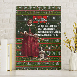 Stagecoach Mary Fields Christmas Canvas Wall Art Old West Pioneer Vintage Holiday Art