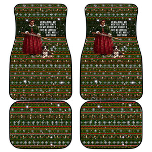 Stagecoach Mary Fields Christmas Car Mats Old West Pioneer Vintage Holiday Art