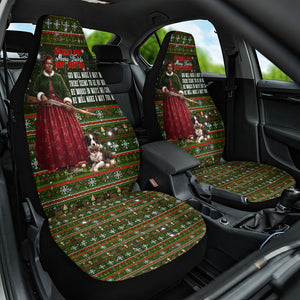 Stagecoach Mary Fields Christmas Car Seat Cover Old West Pioneer Vintage Holiday Art