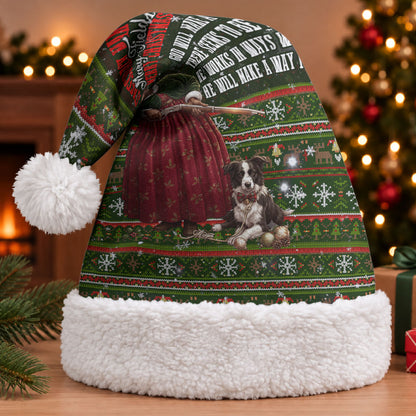 Stagecoach Mary Fields Christmas Santa Hat Old West Pioneer Vintage Holiday Art
