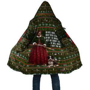Stagecoach Mary Fields Christmas Cloak Old West Pioneer Vintage Holiday Art