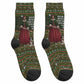 Stagecoach Mary Fields Christmas Crew Socks Old West Pioneer Vintage Holiday Art