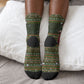 Stagecoach Mary Fields Christmas Crew Socks Old West Pioneer Vintage Holiday Art