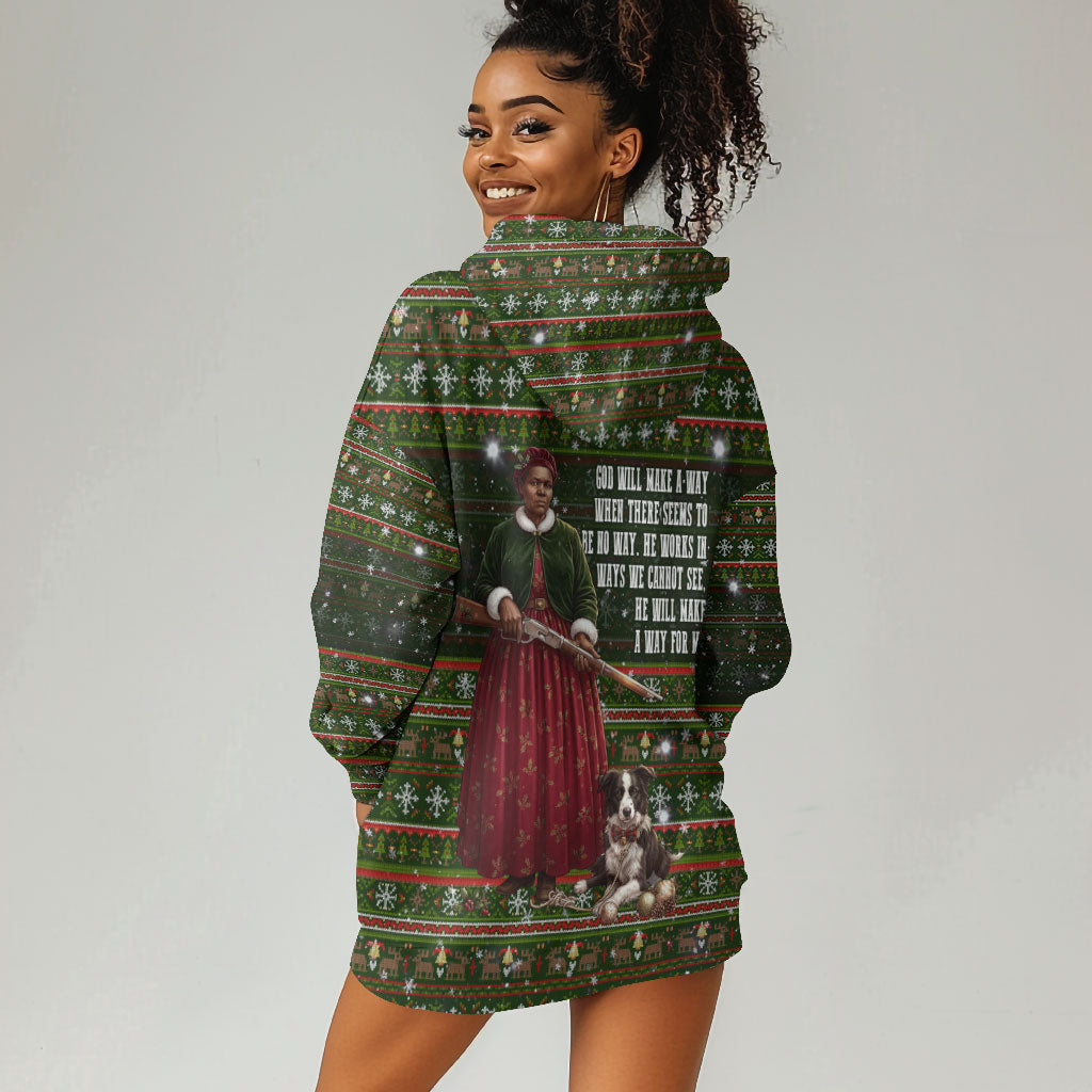 Stagecoach Mary Fields Christmas Hoodie Dress Old West Pioneer Vintage Holiday Art
