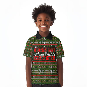 Stagecoach Mary Fields Christmas Kid Polo Shirt Old West Pioneer Vintage Holiday Art