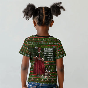 Stagecoach Mary Fields Christmas Kid T shirt Old West Pioneer Vintage Holiday Art