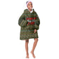 Stagecoach Mary Fields Christmas Kid Wearable Blanket Hoodie Old West Pioneer Vintage Holiday Art