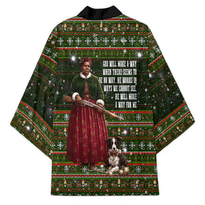 Stagecoach Mary Fields Christmas Kimono Old West Pioneer Vintage Holiday Art
