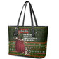 Stagecoach Mary Fields Christmas Leather Tote Bag Old West Pioneer Vintage Holiday Art