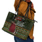 Stagecoach Mary Fields Christmas Leather Tote Bag Old West Pioneer Vintage Holiday Art