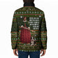 Stagecoach Mary Fields Christmas Padded Jacket Old West Pioneer Vintage Holiday Art