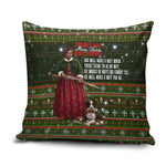 Stagecoach Mary Fields Christmas Pillow Cover Old West Pioneer Vintage Holiday Art