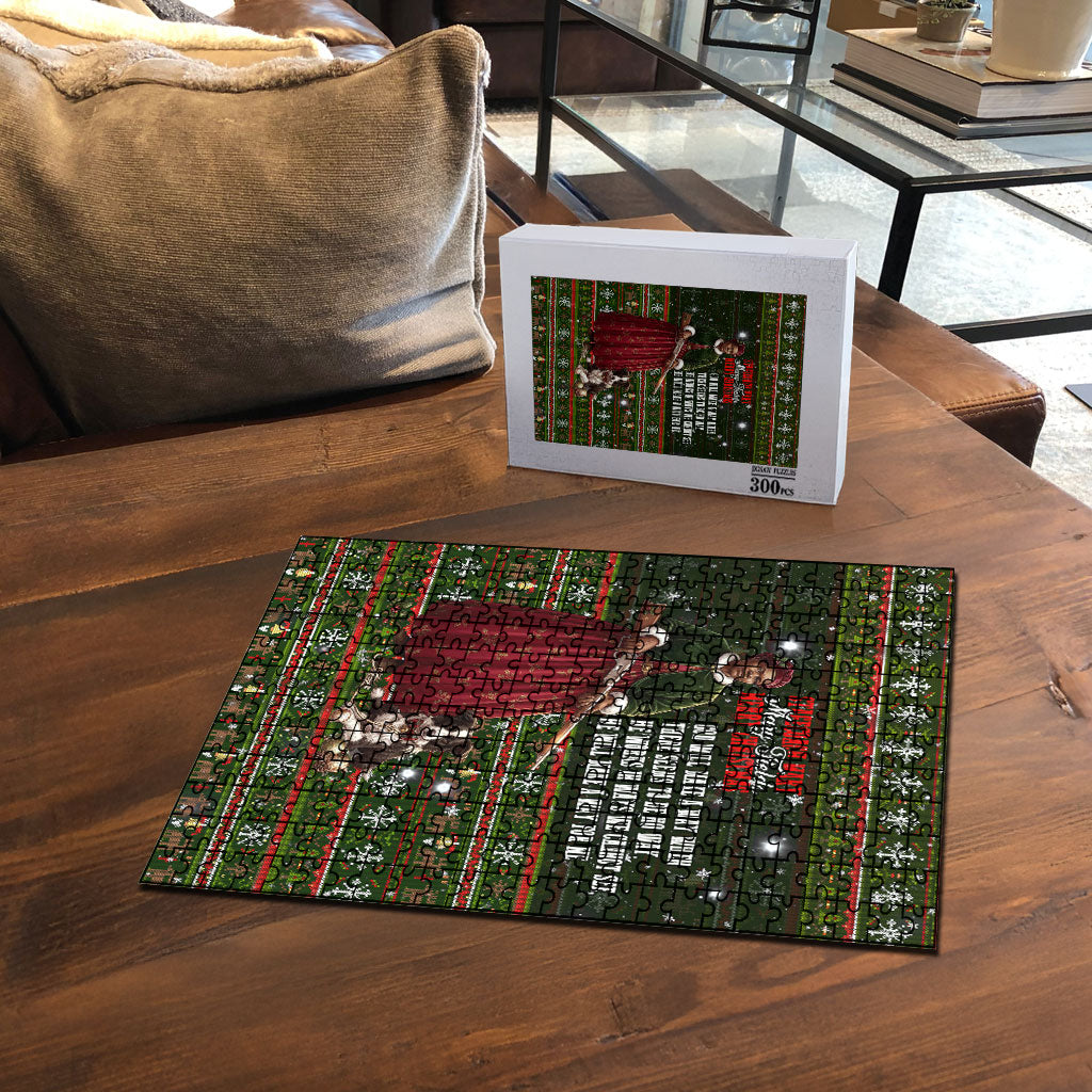 Stagecoach Mary Fields Christmas Puzzle Old West Pioneer Vintage Holiday Art