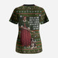Stagecoach Mary Fields Christmas Scrub Top Old West Pioneer Vintage Holiday Art