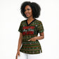Stagecoach Mary Fields Christmas Scrub Top Old West Pioneer Vintage Holiday Art