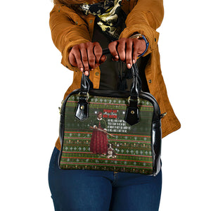 Stagecoach Mary Fields Christmas Shoulder Handbag Old West Pioneer Vintage Holiday Art