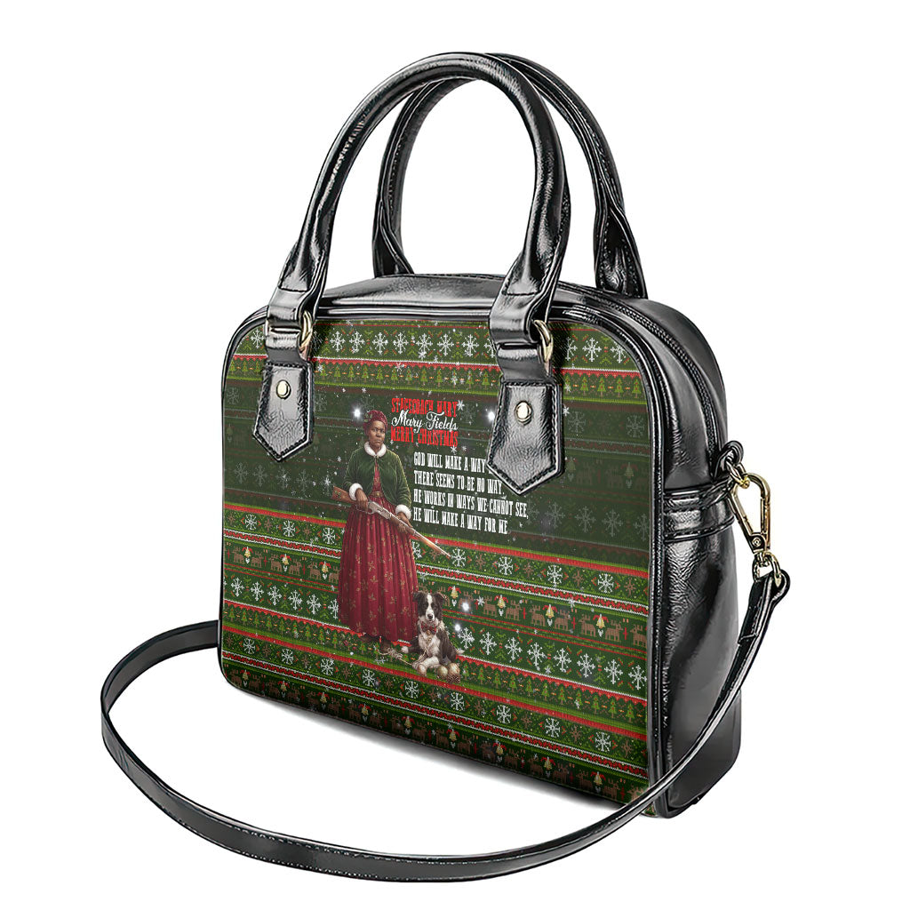 Stagecoach Mary Fields Christmas Shoulder Handbag Old West Pioneer Vintage Holiday Art