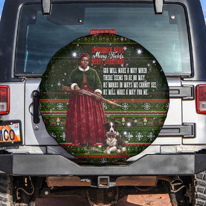 Stagecoach Mary Fields Christmas Spare Tire Cover Old West Pioneer Vintage Holiday Art