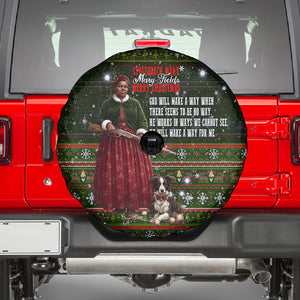 Stagecoach Mary Fields Christmas Spare Tire Cover Old West Pioneer Vintage Holiday Art