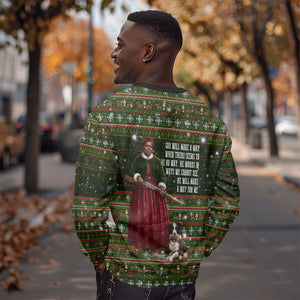Stagecoach Mary Fields Christmas Sweatshirt Old West Pioneer Vintage Holiday Art