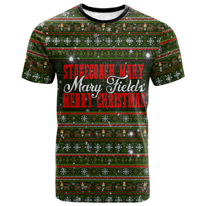 Stagecoach Mary Fields Christmas T shirt Old West Pioneer Vintage Holiday Art