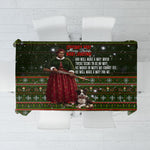 Stagecoach Mary Fields Christmas Tablecloth Old West Pioneer Vintage Holiday Art