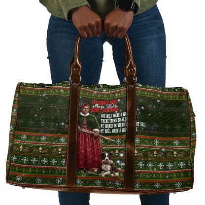 Stagecoach Mary Fields Christmas Travel Bag Old West Pioneer Vintage Holiday Art