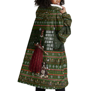 Stagecoach Mary Fields Christmas Wearable Blanket Hoodie Old West Pioneer Vintage Holiday Art